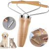 Dog Hair Removal W/ Wood Handle For Clothes; Blankets