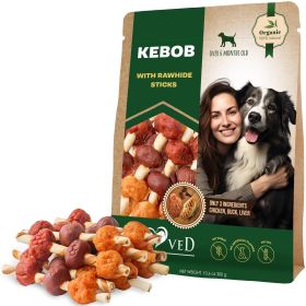 Dog Rawhide Treats- Duck & Chicken Human Grade Meat Organic