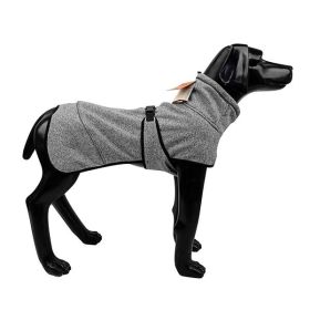 Water Repellent Winter Warm Coats Dog Comfort Vest-(lightgray, size L)