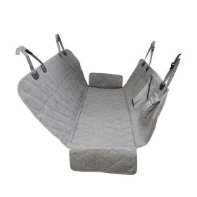 Waterproof Dog Car Back Seat Cover w/ Storage Bag