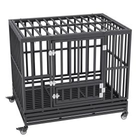 VEVOR 42 Inch Heavy Duty Indestructible Dog Crate,
