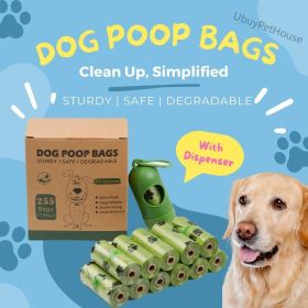 255 bags in 17 volumes Portable pet waste bag Portable biodegradable