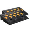 Rubber Curb Ramp 2 Pack, 4.3" Rise Height Heavy-Duty15 T Capacity