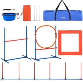 Agility Training Equipment 4 PCS Set w/ Hurdles Jump Ring Pause Box