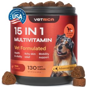 Multivitamin Chews Dog Vitamins 15 in 1 Joint Supplement