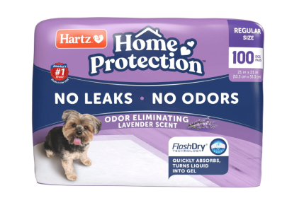 Lavender Scent Odor-Eliminating Dog Pads, Size, 21 in x 21 in, 100ct
