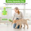 3Pcs Duck-Shaped Dog Plush ChewToy W/ Squeaky Ball Crinkle Paper