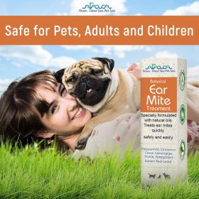 Natural Ear Mite Treatment for Dogs Infection Cleaner