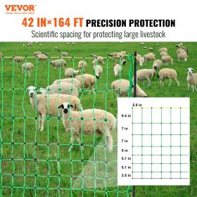 Electric Fence Netting, 42" H x 164' L, w/ Posts & Double-Spiked Stakes