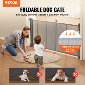 VEVOR Retractable Mesh Dog Gate, 34.2" Tall Extends up to 60"