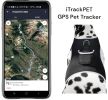 Get Realtime Location w/ Pet Tracker Mini GPS System Tracker Size:M