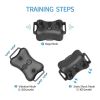 Remote collar reflective bark stopper-trainer