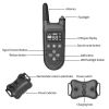 Remote collar reflective bark stopper-trainer