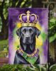 Labrador Retriever King of Mardi Gras Garden Flag Mailbox Flag Decorative Yard Flag Banner Outside Patio Artwork Yard Flower Beds, Garden Size