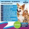 Dog Multivitamin Liquid w/ Supplement Support for Urinary Tract Joint Skin