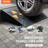 Rubber Curb Ramp 2 Pack, 4.3" Rise Height Heavy-Duty15 T Capacity