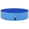 Dog Swimming Pool Blue 47.2"x11.8" PVC Foldable
