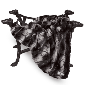 Deluxe Dog Blanket (Color: Chinchilla, Size: Large)