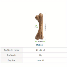 Durable Indestructible Dog Chew Toys For Aggressive Chewers (Size: S)