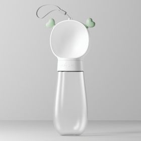 Portable 2 In 1 Dog Water Bottle Dispenser-Food Container (Color: White, Size: 600ML)