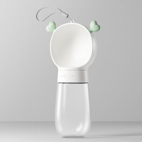 Portable 2 In 1 Dog Water Bottle Dispenser-Food Container (Color: White, Size: 350ML)