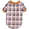 Warm Fleece Clothing Classic Plaid Patchwork Dog Hoodies