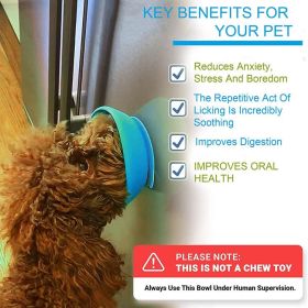 Silicone anti-choking Dog slow food bowl (select: BD055-blue)