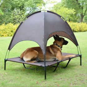 Elevated Dog Bed Tent with Canopy (Size: Large)