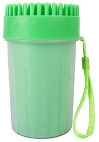 Portable Dog Paw Washer Cup Paw Cleaner (Color: Green, Size: Small)
