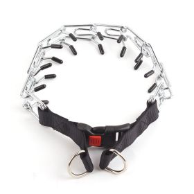 Adjustable Dog Prong Training Collar For Medium-Large Dogs (Color: Black, Size: L)