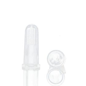 Popular Silicone Finger Cover Dog General Finger Toothbrush (Color: Transparent, Size: Pet Toothbrush (bulk))
