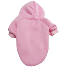 Sweatshirt W/ Hoodie; Machine Washable Sweater (Color: pink, Size: S)