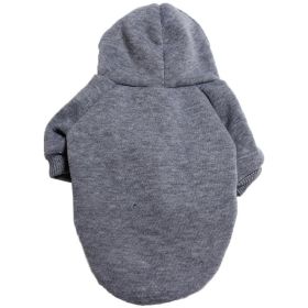 Sweatshirt W/ Hoodie; Machine Washable Sweater (Color: Grey, Size: M)