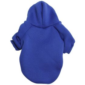 Sweatshirt W/ Hoodie; Machine Washable Sweater (Color: Blue, Size: XXL)