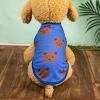 Summer New Dog Clothes Thin Vest Bird's Eye Printing