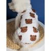 Summer New Dog Clothes Thin Vest Bird's Eye Printing