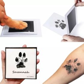 Dog Paw Print Pad Kit; Clean Touch Ink Pad; 3.7*2.2in (Color: Red, Size: pack of 2)