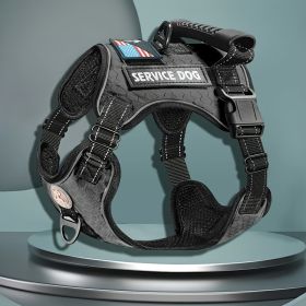 Pet Harness And Leash Set For Dog & Cat; Adjustable No Pull Service Dog Vest Harness For Walking (Color: Lake Blue, Size: XL)