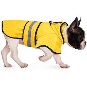 Reflective Dog Raincoat Hooded Slicker Poncho for Small to X-Large Dogs and Puppies; Waterproof Dog Clothing (Color: Clear, Size: X-Large)