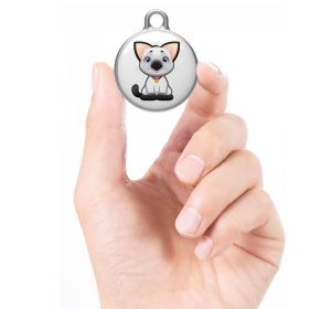 Smart mini Tracker; for dogs wireless connection; two-way (Color: White)