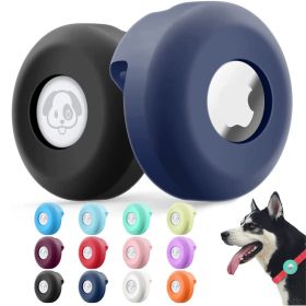 2pcs Silicone Airtag Case For Apple Dog Collar Anti-loss Locator Tracker (Color: Fluorescent Green, Size: 2pcs)