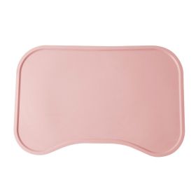 Dog Food Non-Slip, Feeding Floor Mat Silicone (Color: pink)