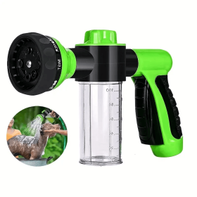 High-Pressure Sprayer Dog Shower Brush & Pet Grooming Comb (Color: Green)