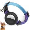 For AirTag Tracker Silicone Case Rainbow Gradient Pet Collar