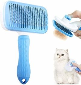 Dog Hair Remover Comb For Long Hair (Color: pink)
