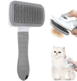 Dog Hair Remover Comb For Long Hair (Color: Yellow)