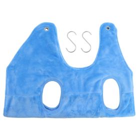 Hammock Harness Dog Restraint Bag Helper Dogs Grooming Trimming (Color: Blue, Size: L)