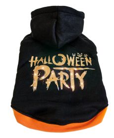 Pet Life LED Lighting Halloween Party Hooded Sweater Pet Costume (Size: Small - (FBP7BKSM))