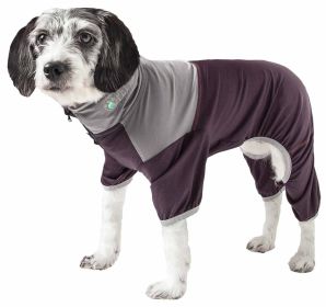4-Way Stretch Two-Toned Full Body Warm Up (Color: Brown, Size: Large)