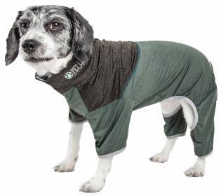 4-Way Stretch Two-Toned Full Body Warm Up (Color: Green, Size: X-Large)